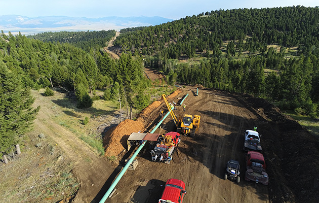 Project construction in Montana